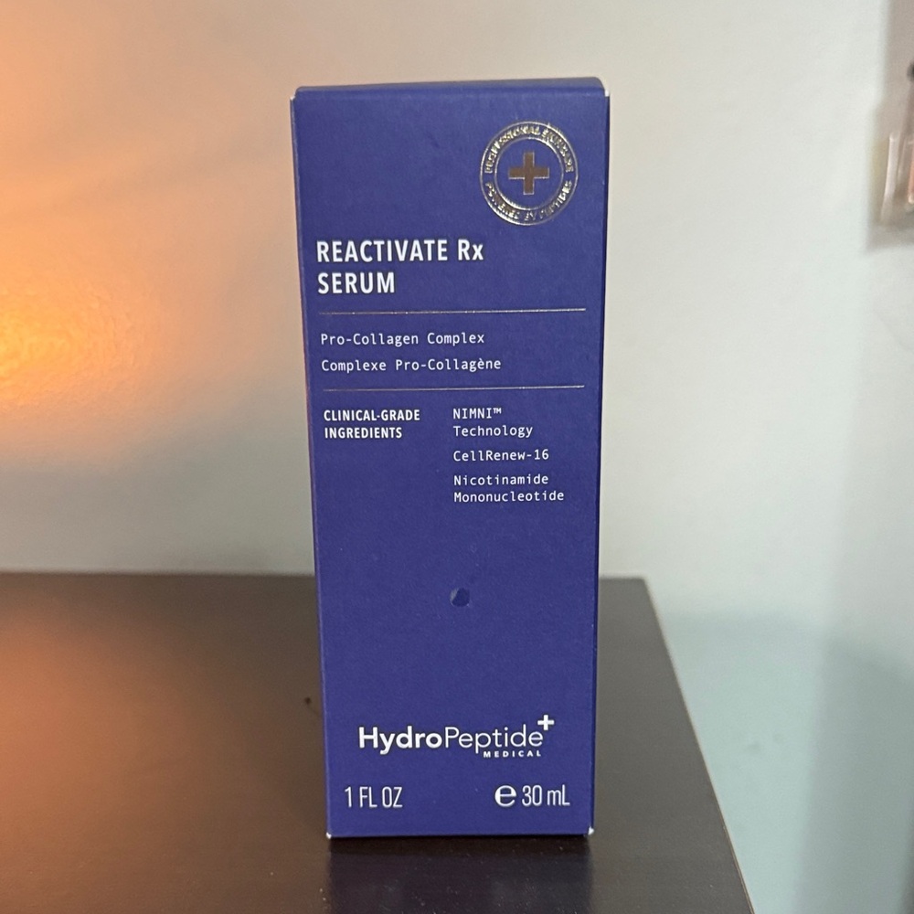 HydroPeptide Reactivate Rx Serum 1.0 oz NWT